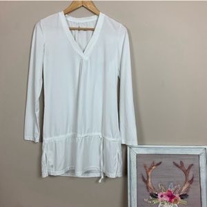 ATHLETA white wick it swim tunic coverup 581751